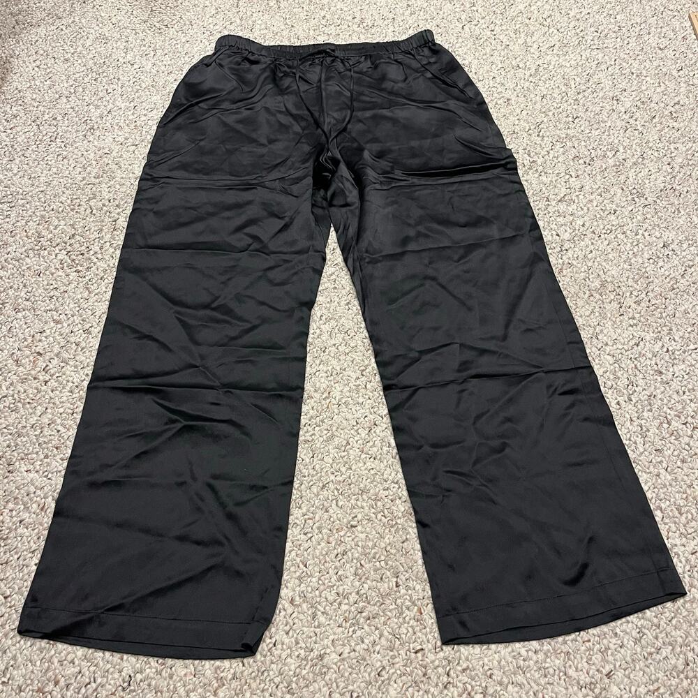NEW Quince Washable Silk Drawstring Wide Leg Pants L Casual Classic Comfort